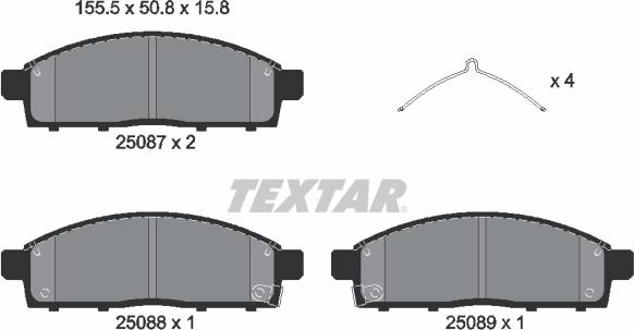 Textar Brake Pad Set