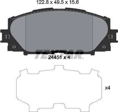 Textar Brake Pad Set