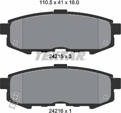 Textar Brake Pad Set