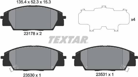 Textar Brake Pad Set