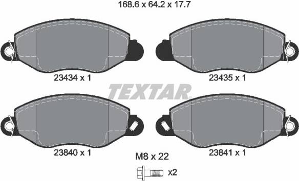Textar Brake Pad Set