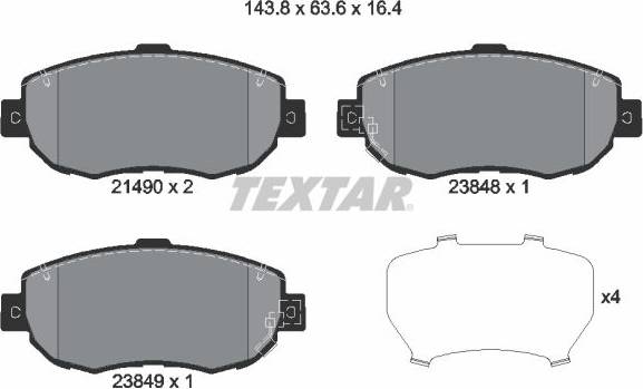 Textar Brake Pad Set