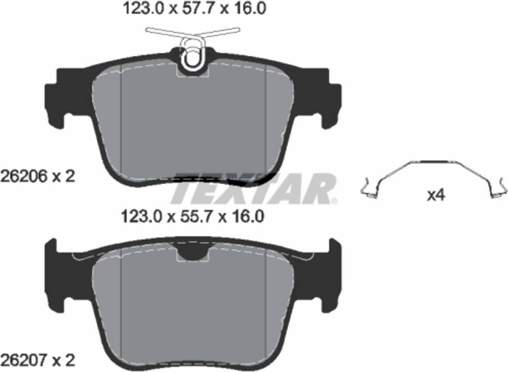 Textar Brake Pad Set