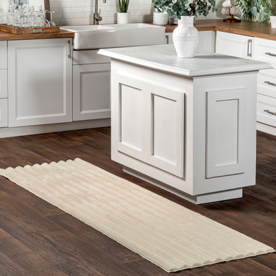 Nuloom Brooklyn Rug Co Kai Stripe Rabbit Beige 30x"