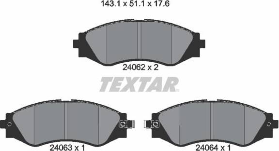 Textar Brake Pad Set