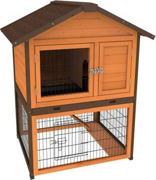 Bunny hutch Ware Manufacturing Premium+ Bunny Barn Rabbit Hutch