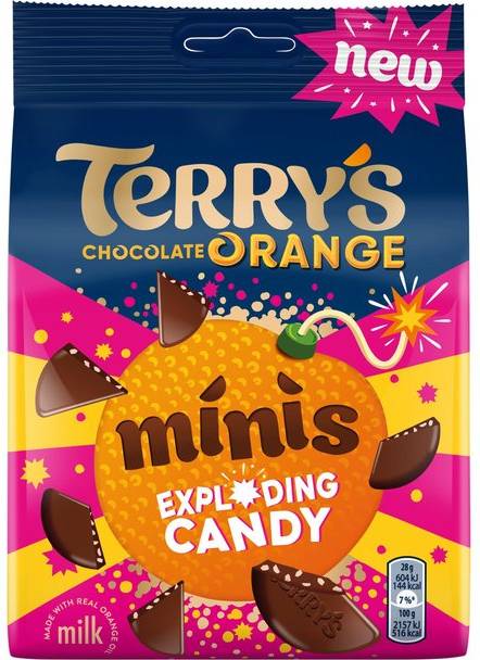 Terrys chocolate orange Terry's Minis Exploding Candy, 105g