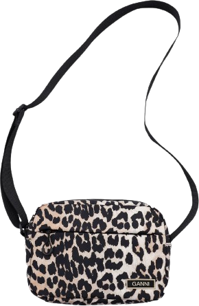 Ganni Festival Tech Shell Bag - Leopard