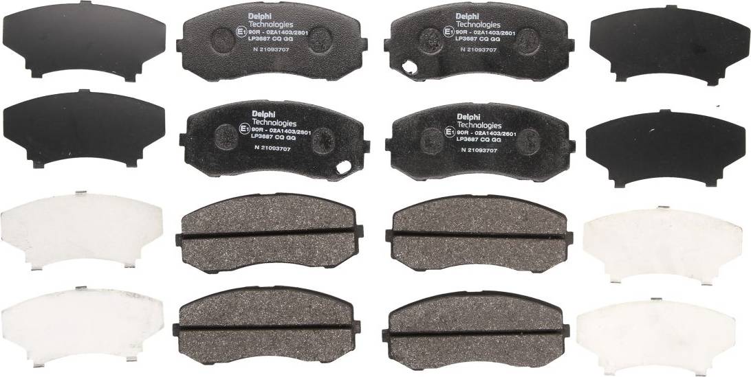Delphi Brake Pad Set Disc LP3687
