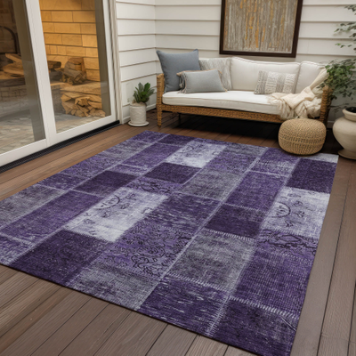 Addison Rugs Machine Washable Vintage Purple