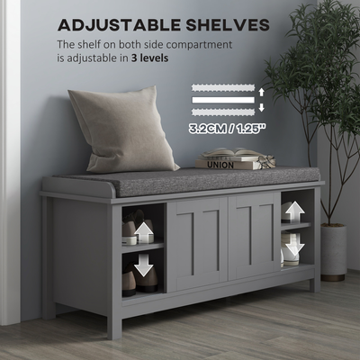 Shoe bench Homcom Entryway Shoe Storage Bench