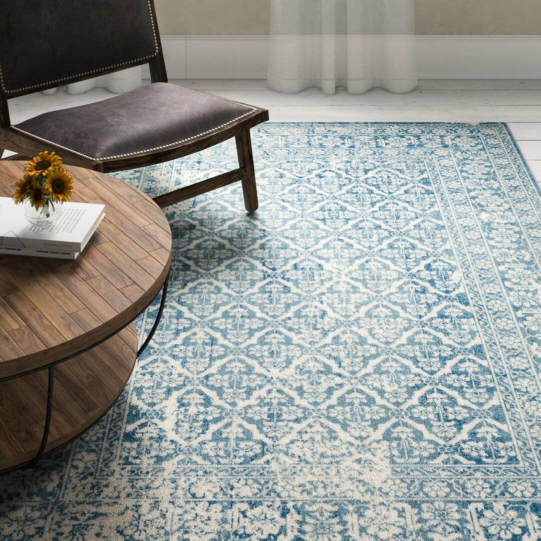 Fernleaf Ulverston Teal Rug Turquoise