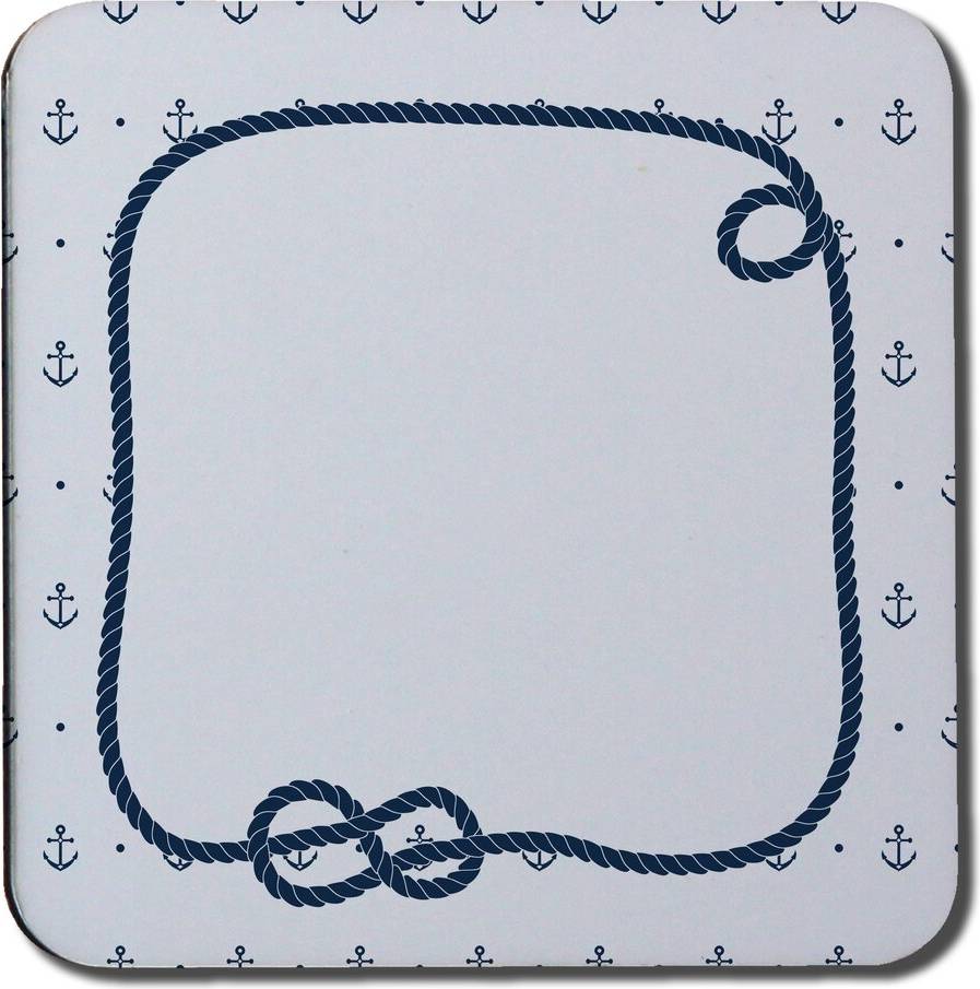 Breakwater Bay Rope Doodle Coaster