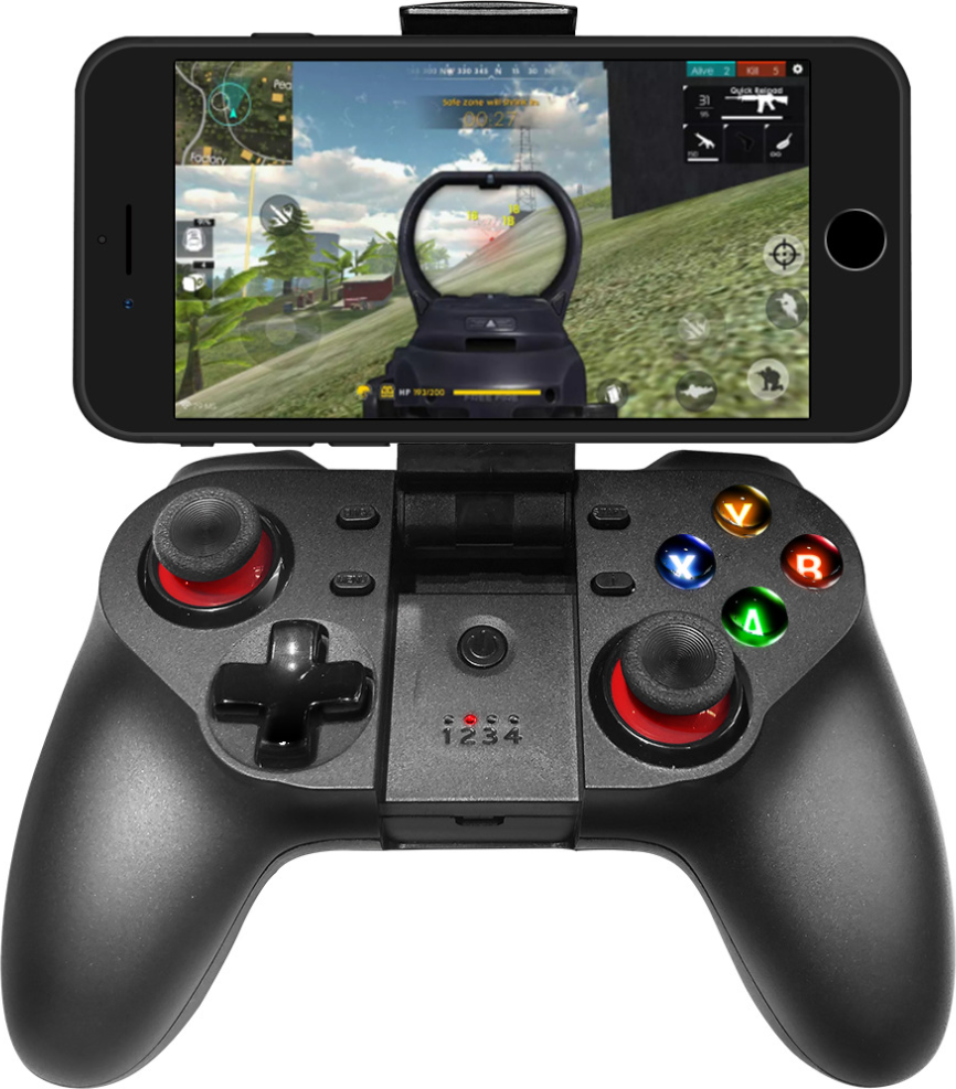 LimbO Mobile Game Controller, Wireless Bluetooth Gamepad Joystick Multimedia Game Controller Compatible with iOS Android