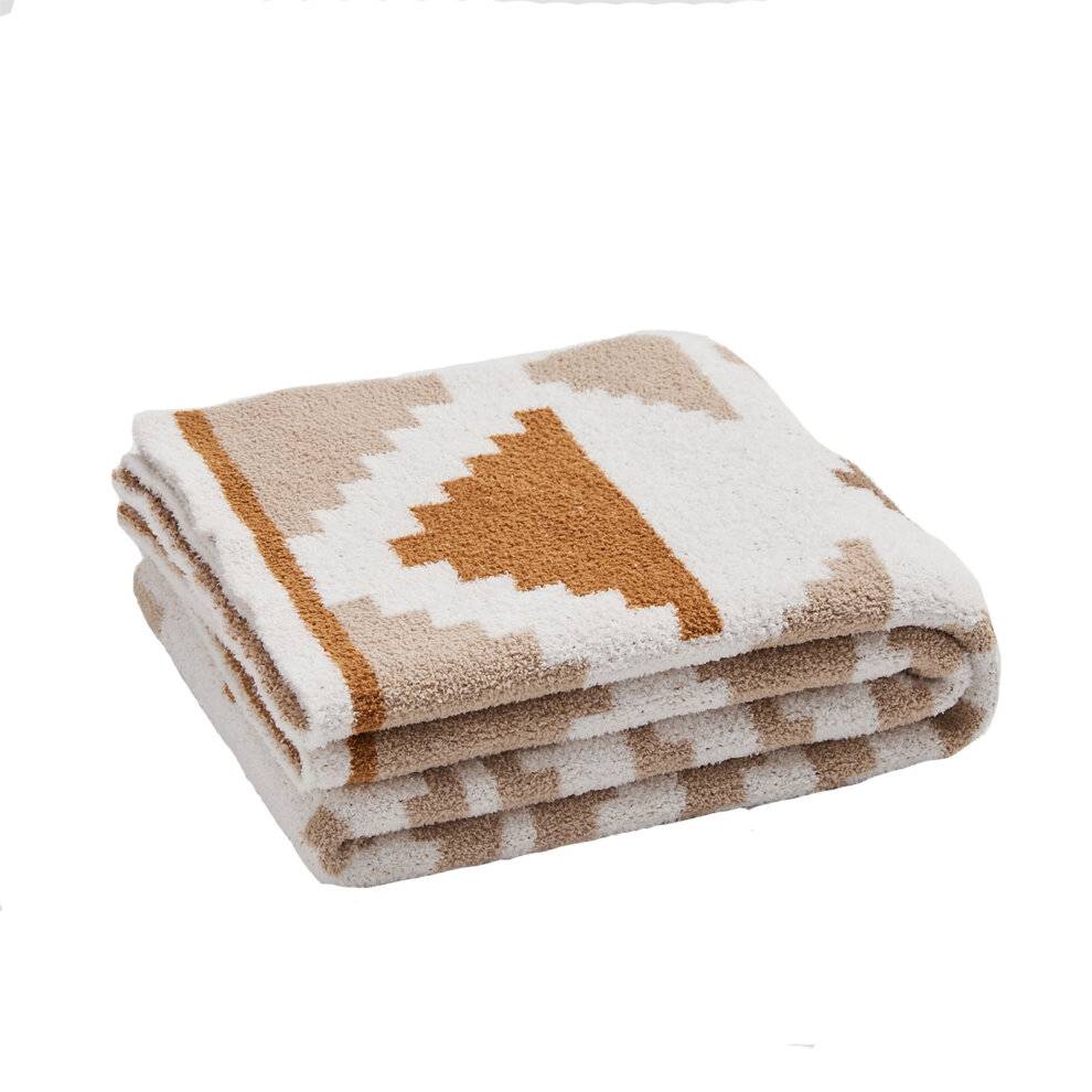 Ancoree Geometry Triangle Knitted Blankets Multicolour