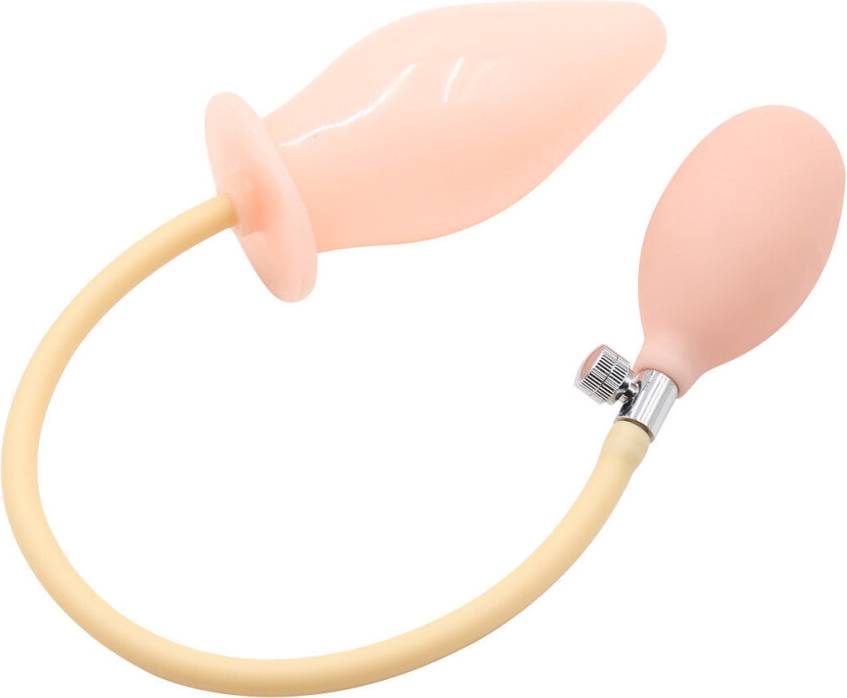 Pump plug House Of Glass Inflatable Butt Plug Pump In Nude Nude
