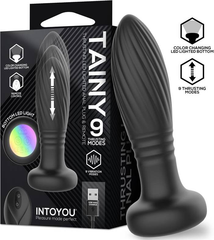 Tainy Thrusting LED Lighted Anal Plug