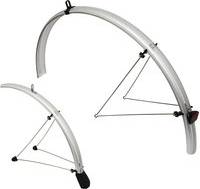 Reflective Mudguard Set Silver