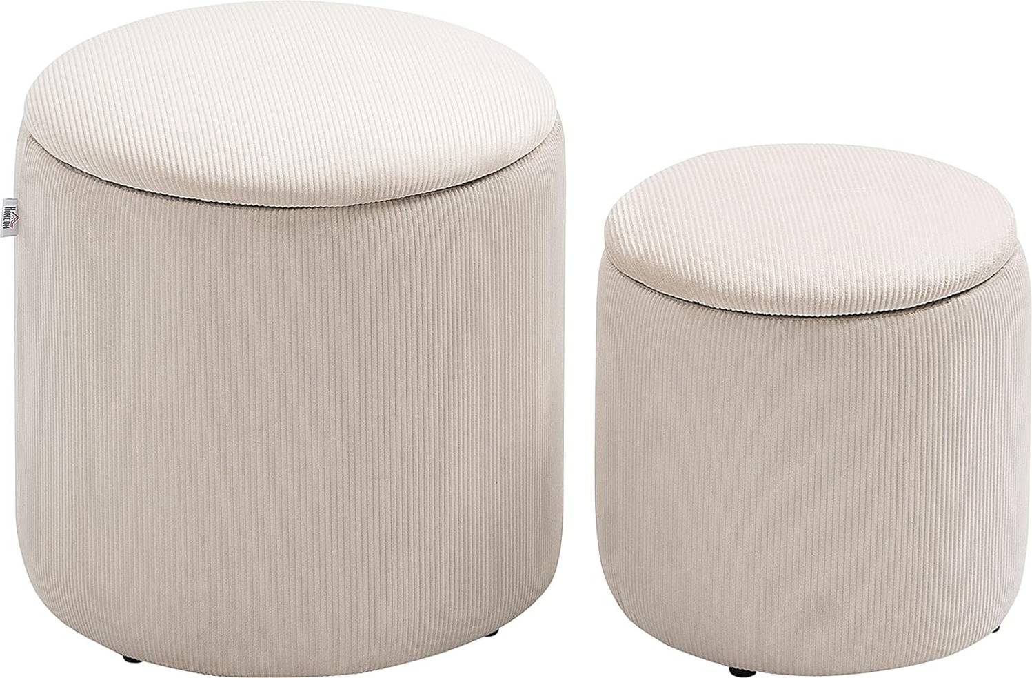 Homcom Modern Cream White