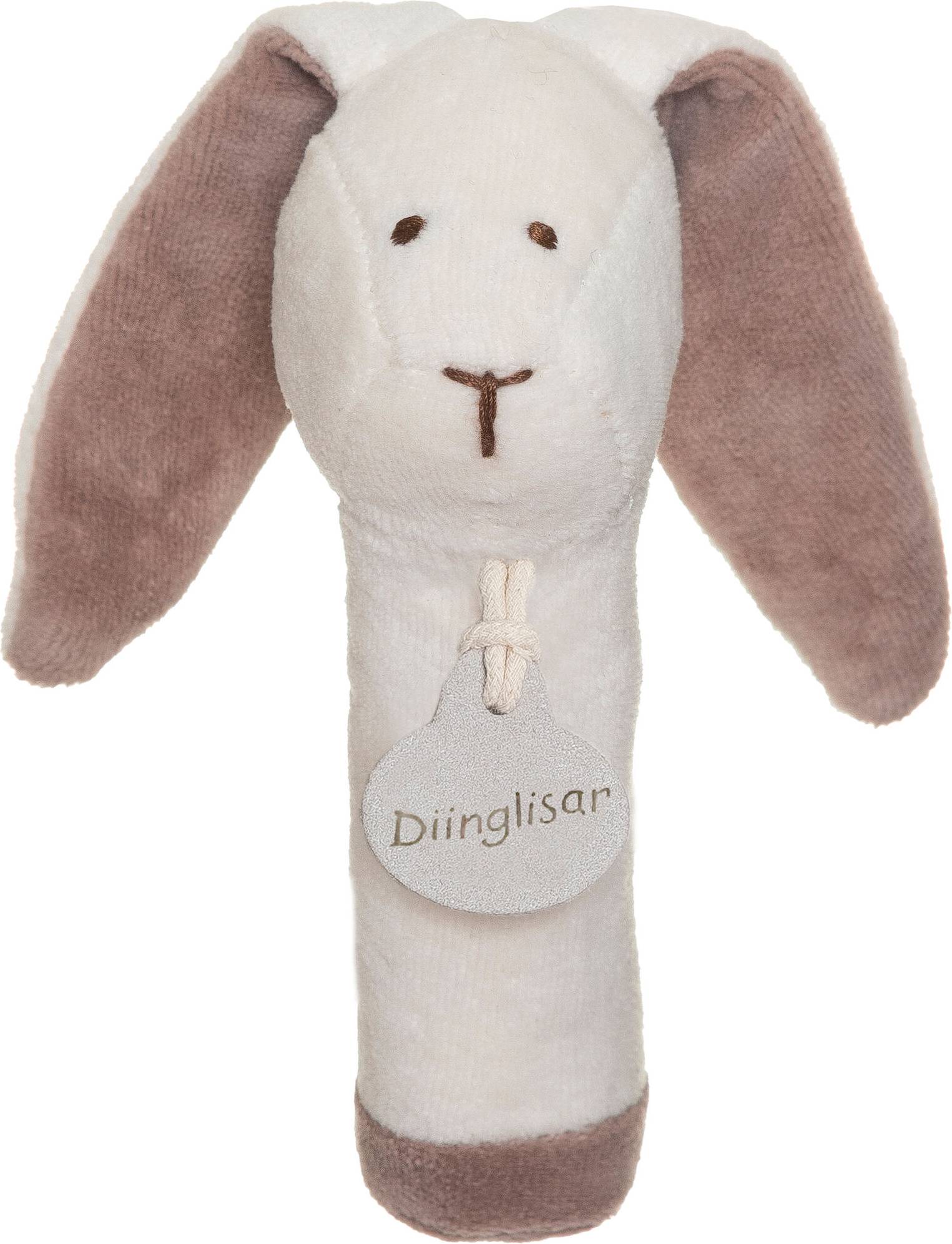 Teddykompaniet Organic Baby Rattle Rabbit Soft Easy Grip