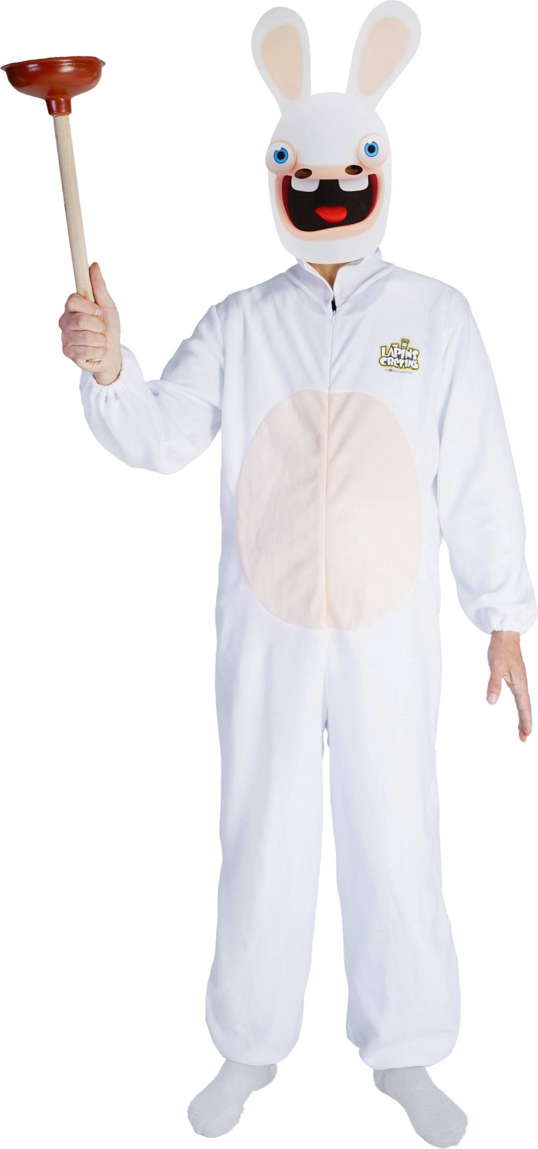 My Other Me Adult Raving Rabbids Costume with Mask