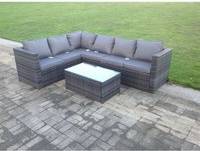 Rattan corner garden sofa Fimous Rattan Corner Mix