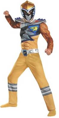 Disguise Power Ranger Gold Ranger Dino Charge Muskelkostüm