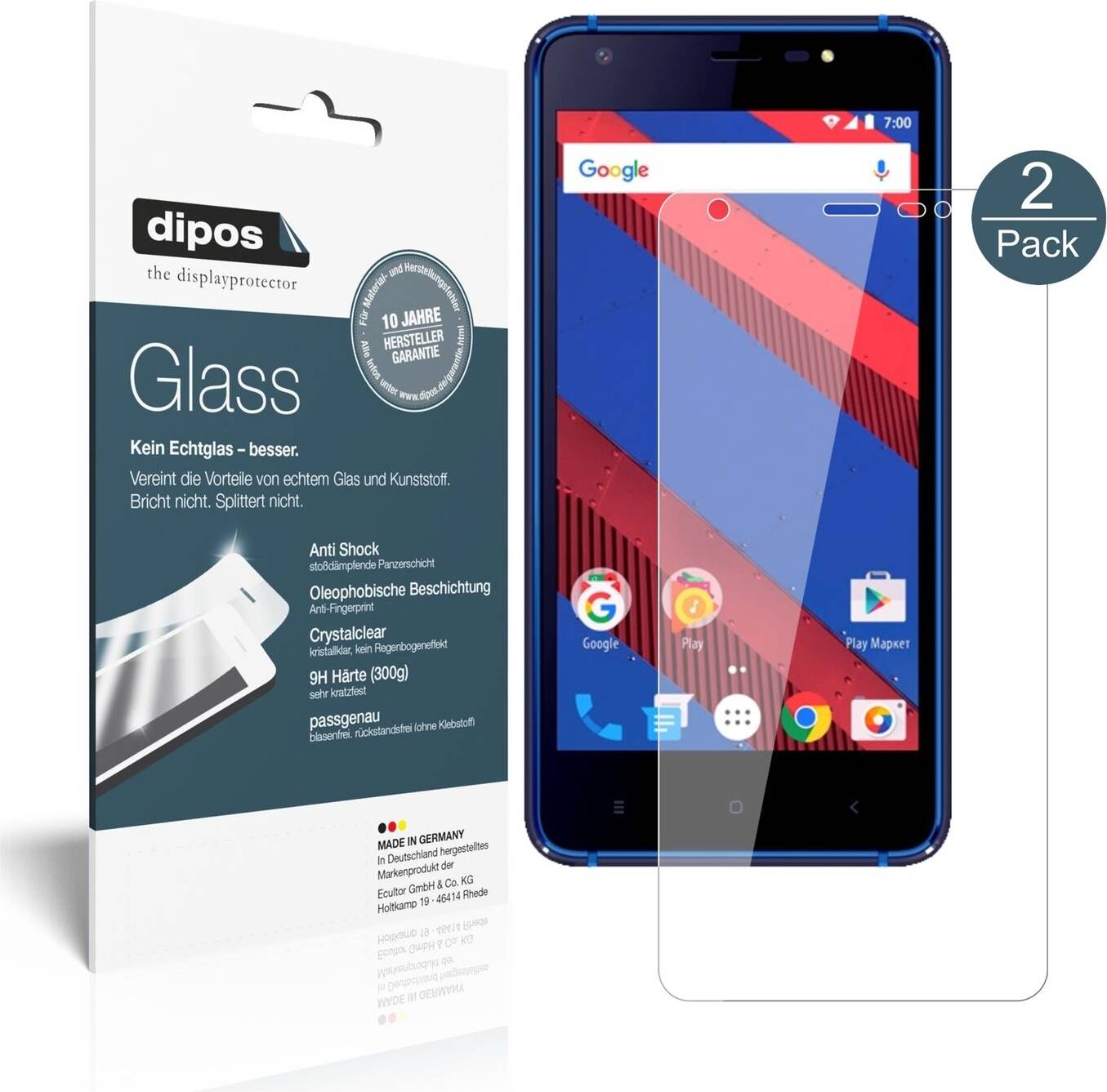 Dipos 2x Screen Protector Vertex Impress Spring