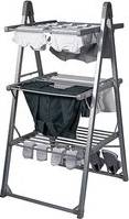 Heated clothes airer with cover Abode Electric Clothes Rack Dryer with Shoe Rails AECRD2002 Silver