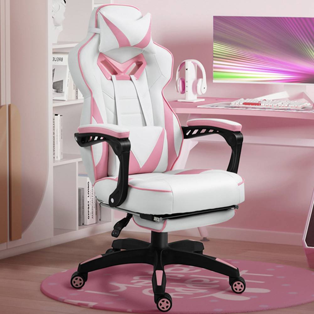 Portland Portland Pink Racing Gaming Chair