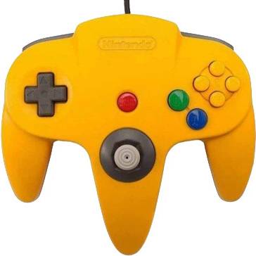 Nintendo 64 Controller Yellow Used Complete CIB