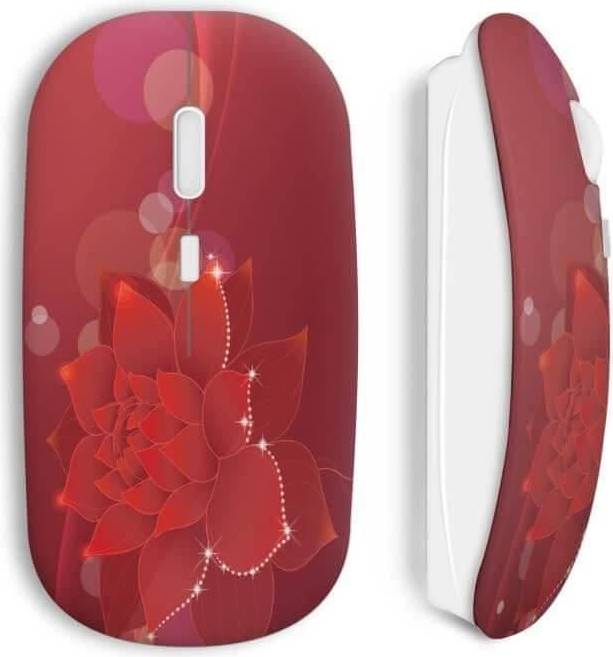 Maniacase Sans Fil Fleur Rouge