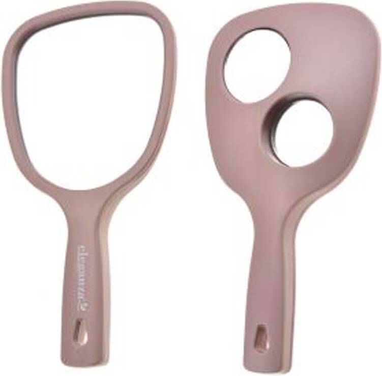 Excellent Houseware Rosa Spegel Med Handtag - Rosa