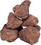 vidaXL Volcanic Rocks 10-30 cm Red