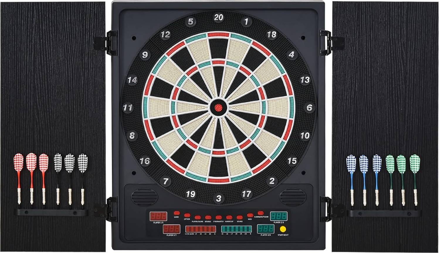 Homcom Electronic Dartboard with LED Scoreboard