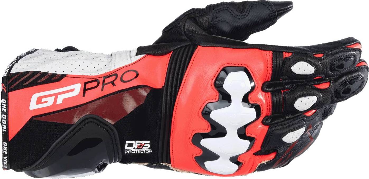 Alpinestars GP Pro R4 Handsker - Sort/Neonrød/Hvid