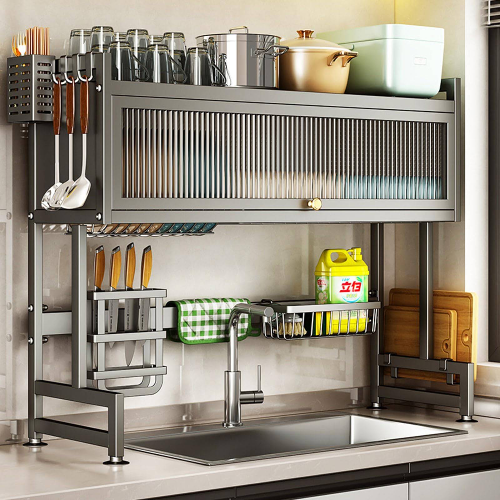 Over the sink dish rack Over The Sink Drying Rack Dish Drainer