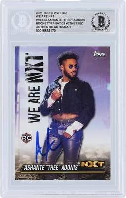 Topps Ashante Adonis WWE Autographed Rookie Card