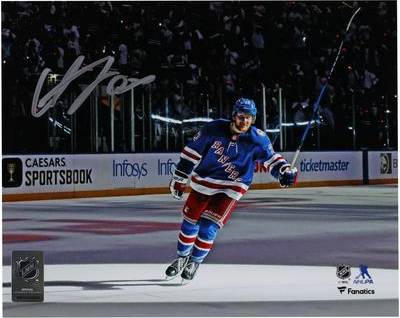 Fanatics Authentic Adam Fox New York Rangers Autographed Postgame