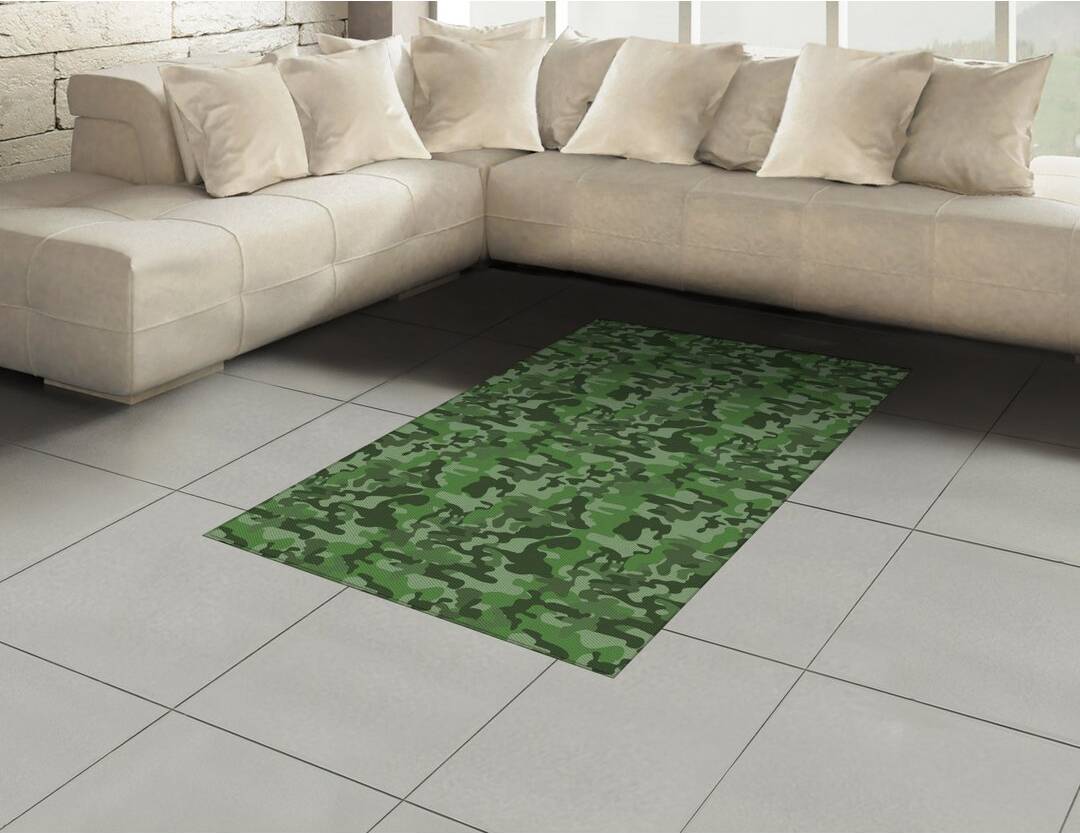 Ebern Designs Rella Flatweave Green