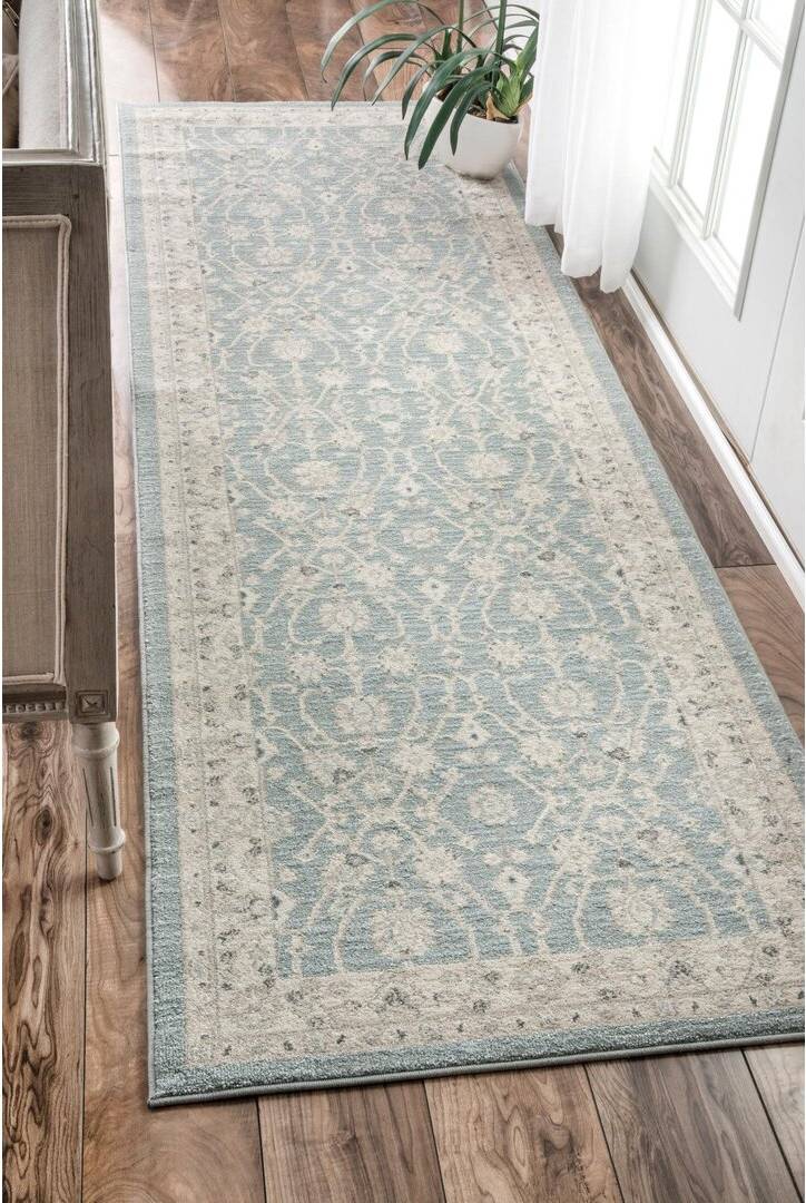 Fleur De Lis Living Rochelle Blue/Beige Rug