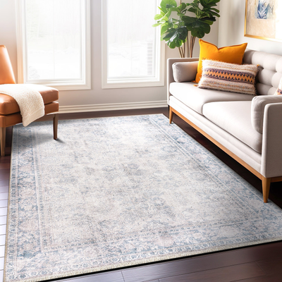 World Rug Gallery Transitional Distressed Vintage