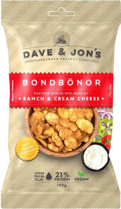 Roasted Broad Beans with Ranch & Cream Cheese
