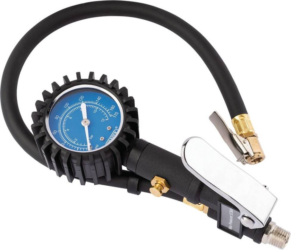 Tyre inflator Draper In-Line Tyre Inflator Black