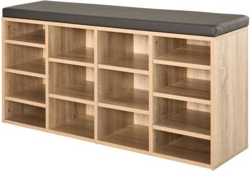 Homcom Multi Storage Natural Shoe Rack 103.5x48cm