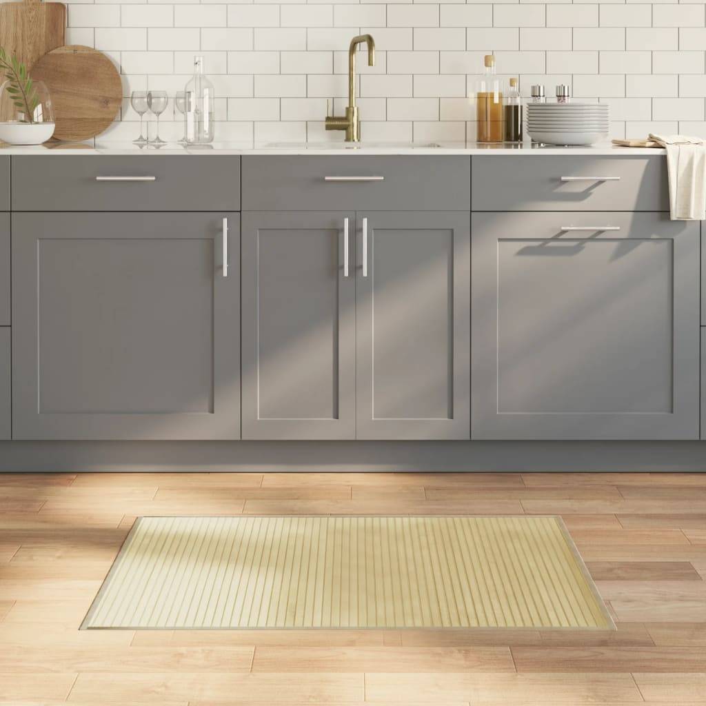 vidaXL Rectangular Bamboo Rug 60x100 cm Light Natural cm