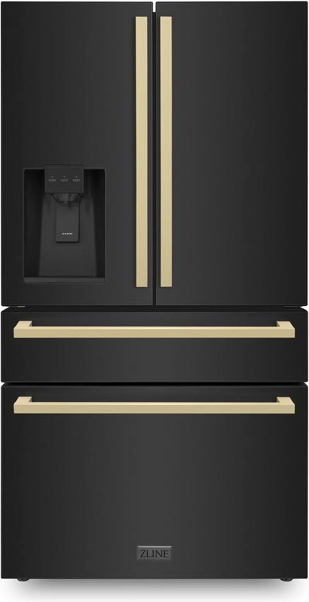 Black side by side refrigerator ZLINE RFMZ-W36-BS-FCB