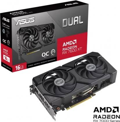 ASUS Dual Radeon RX 7600 XT OC Edition HDMI 3xDP 16GB GDDR6
