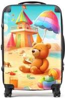 Warren Reed On A Beach Holiday Suitcase