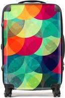 Warren Reed Grunge Circle Pattern Suitcase